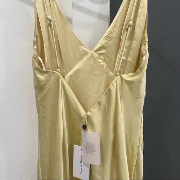 NWT Lovers and Friends Maxi Dress Alani Butter Yellow Gown Wedding Guest size XS - Picture 7 of 10